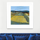 Pastel Landscape IX by Jacques Clement on GIANT ART - blue landscape