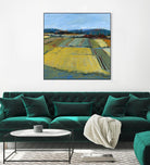 Pastel Landscape IX by Jacques Clement on GIANT ART - blue landscape