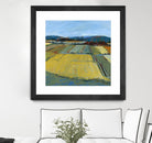 Pastel Landscape IX by Jacques Clement on GIANT ART - blue landscape