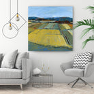 Pastel Landscape IX by Jacques Clement on GIANT ART - blue landscape