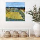 Pastel Landscape IX by Jacques Clement on GIANT ART - blue landscape