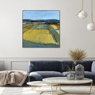 Pastel Landscape IX by Jacques Clement on GIANT ART - blue landscape