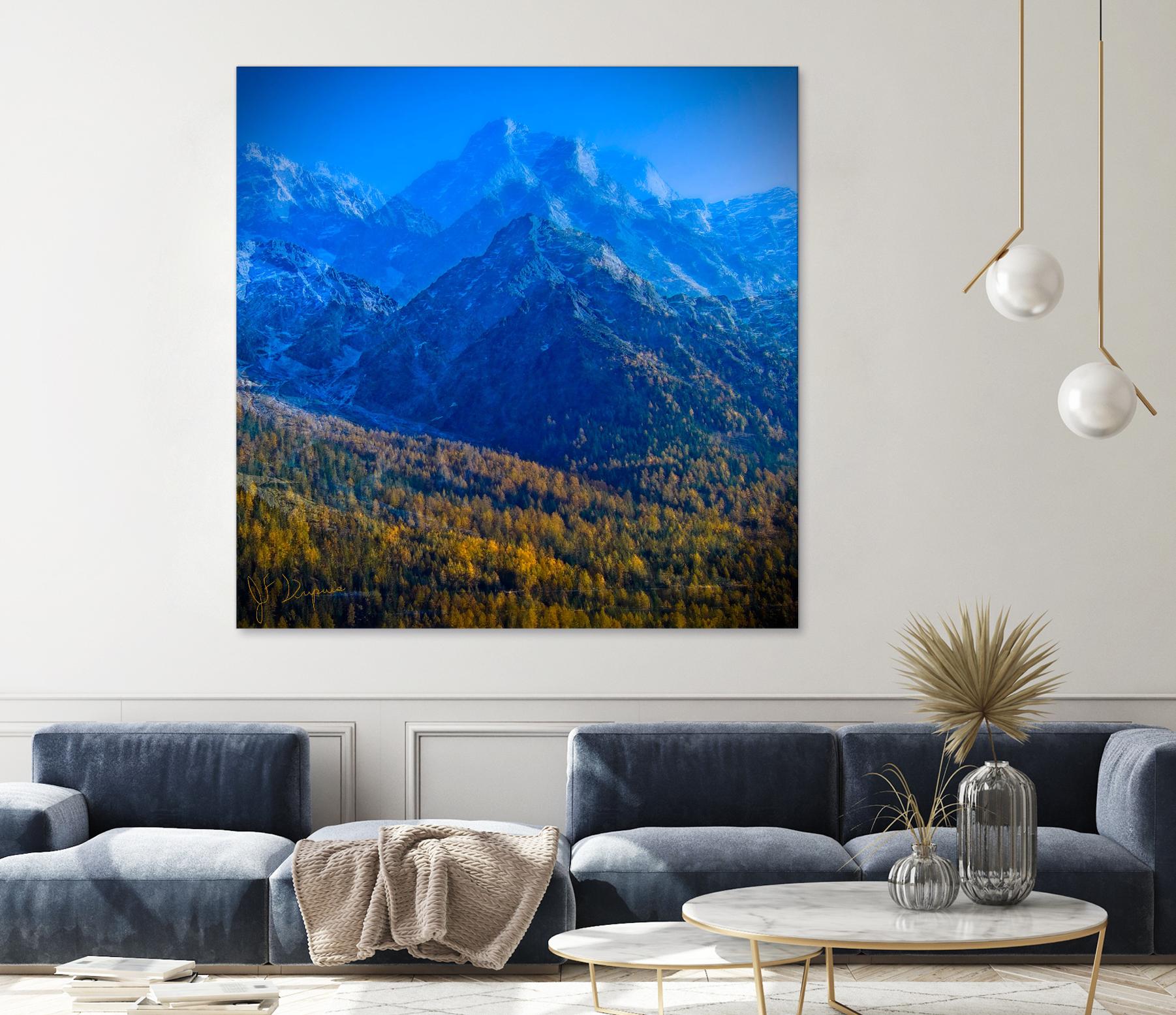 King of the mountain II by Jean-François Dupuis on GIANT ART - brown landscape