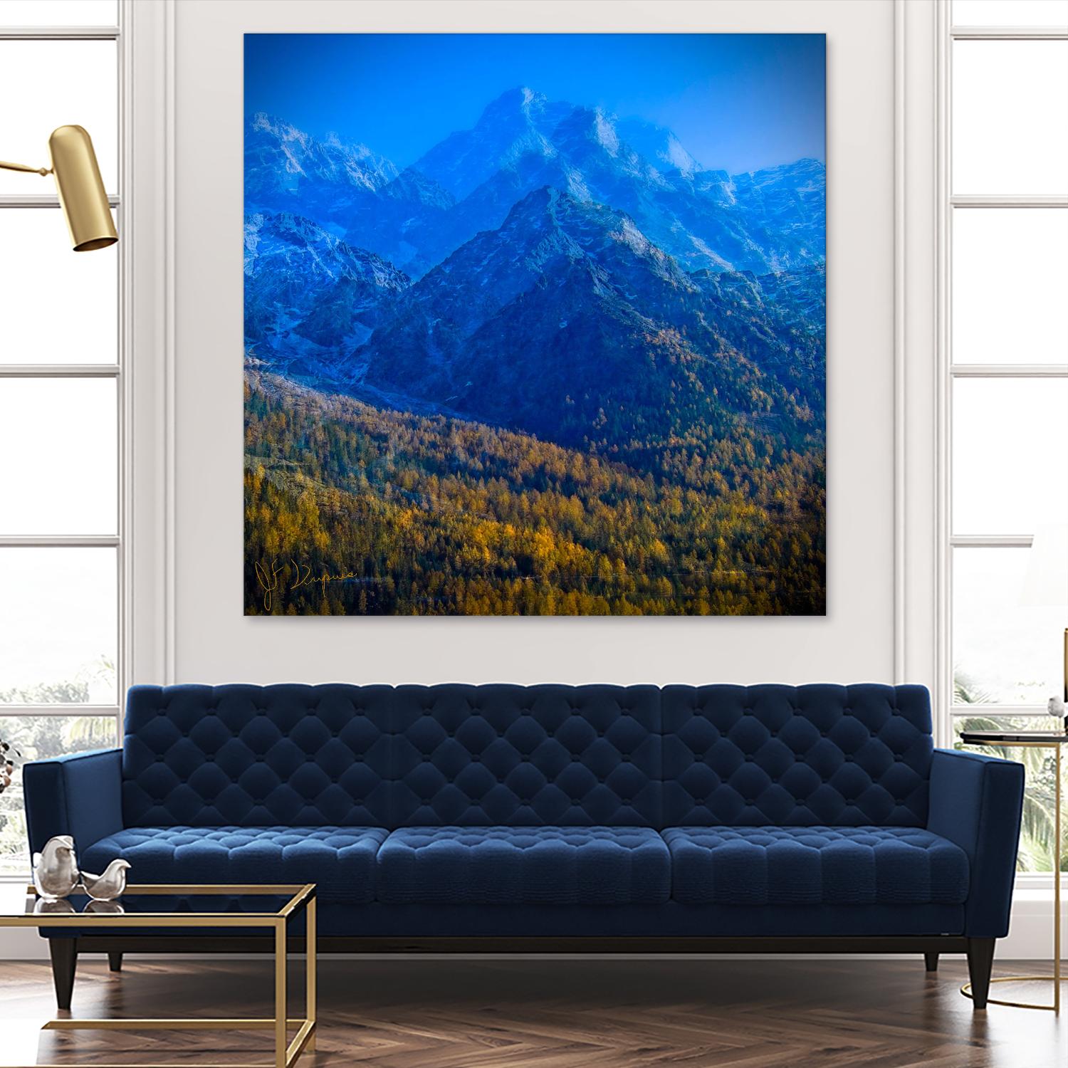 King of the mountain II by Jean-François Dupuis on GIANT ART - brown landscape