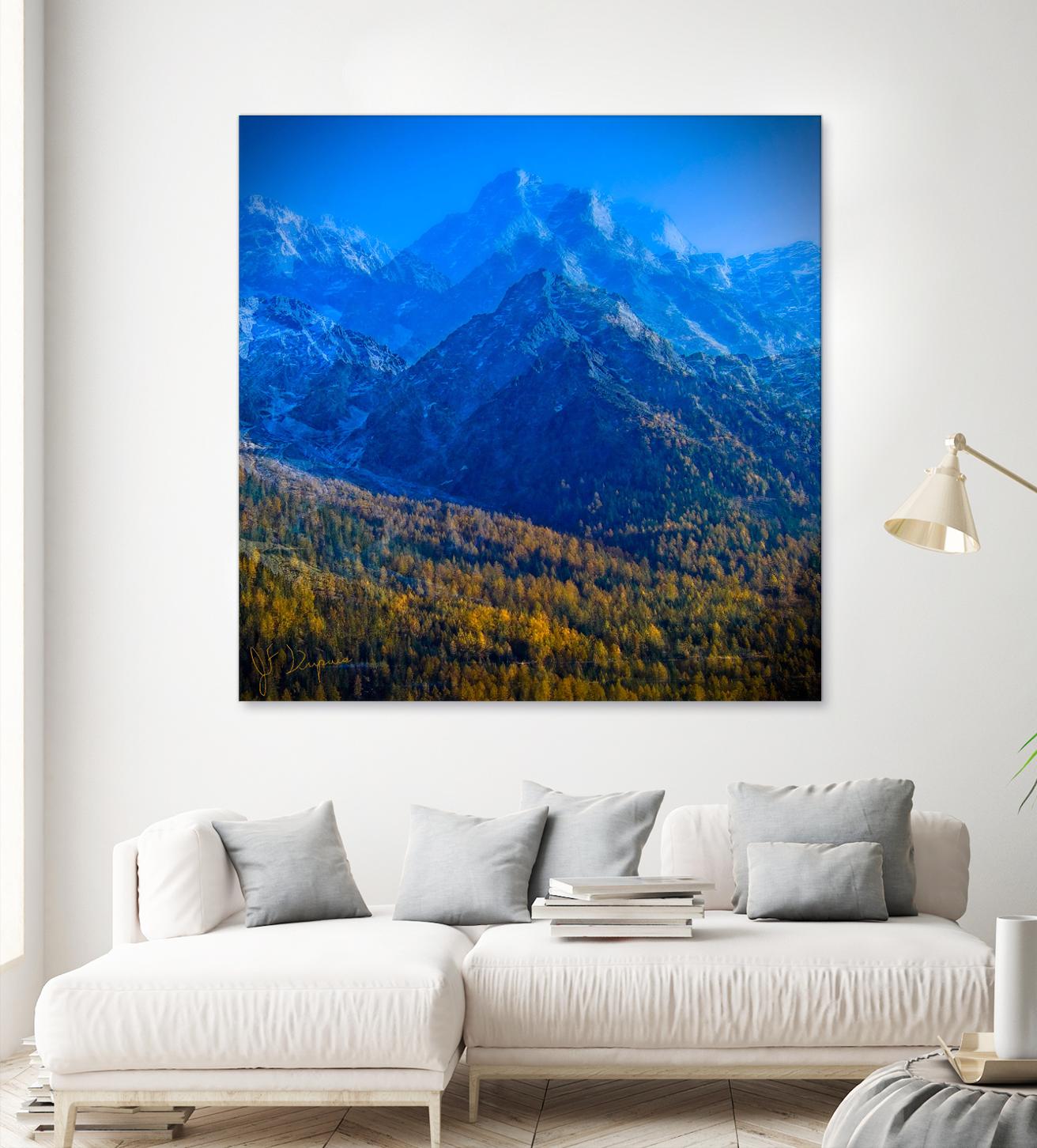 King of the mountain II by Jean-François Dupuis on GIANT ART - brown landscape