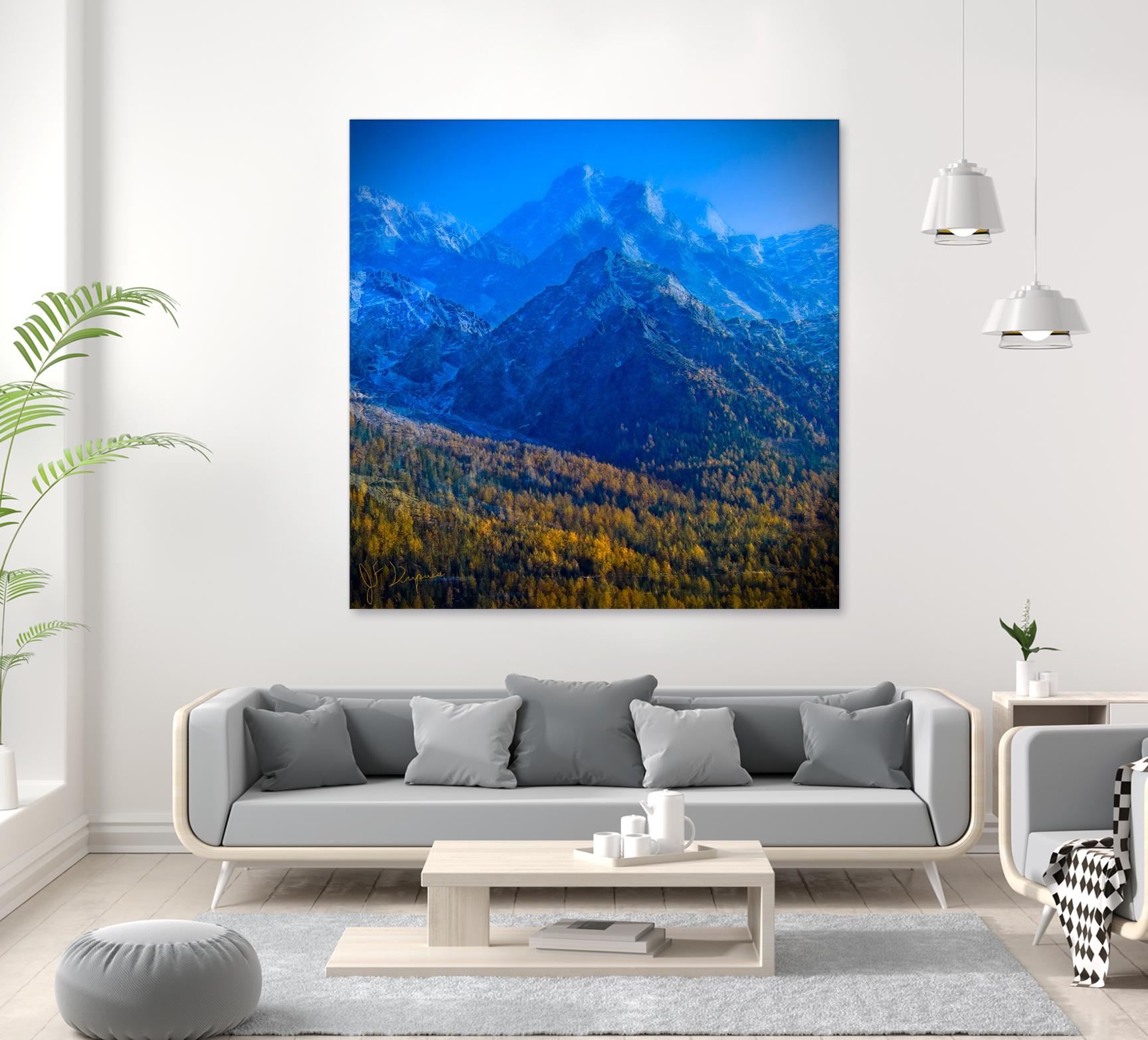 King of the mountain II by Jean-François Dupuis on GIANT ART - brown landscape