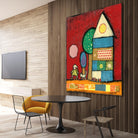 Maisonnettes 2 by Marie-Josée Latouche on GIANT ART - orange children