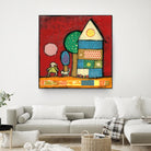 Maisonnettes 2 by Marie-Josée Latouche on GIANT ART - orange children