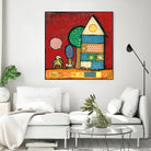 Maisonnettes 2 by Marie-Josée Latouche on GIANT ART - orange children