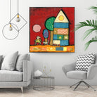 Maisonnettes 2 by Marie-Josée Latouche on GIANT ART - orange children