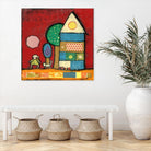 Maisonnettes 2 by Marie-Josée Latouche on GIANT ART - orange children