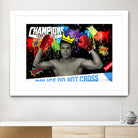 Background abstract by Carole St-Germain on GIANT ART - red digital boxer