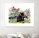 Urban Street by Carole St-Germain on GIANT ART - red digital police