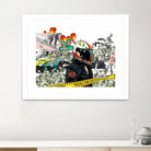 Urban Street by Carole St-Germain on GIANT ART - red digital police