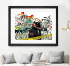 Urban Street by Carole St-Germain on GIANT ART - red digital police