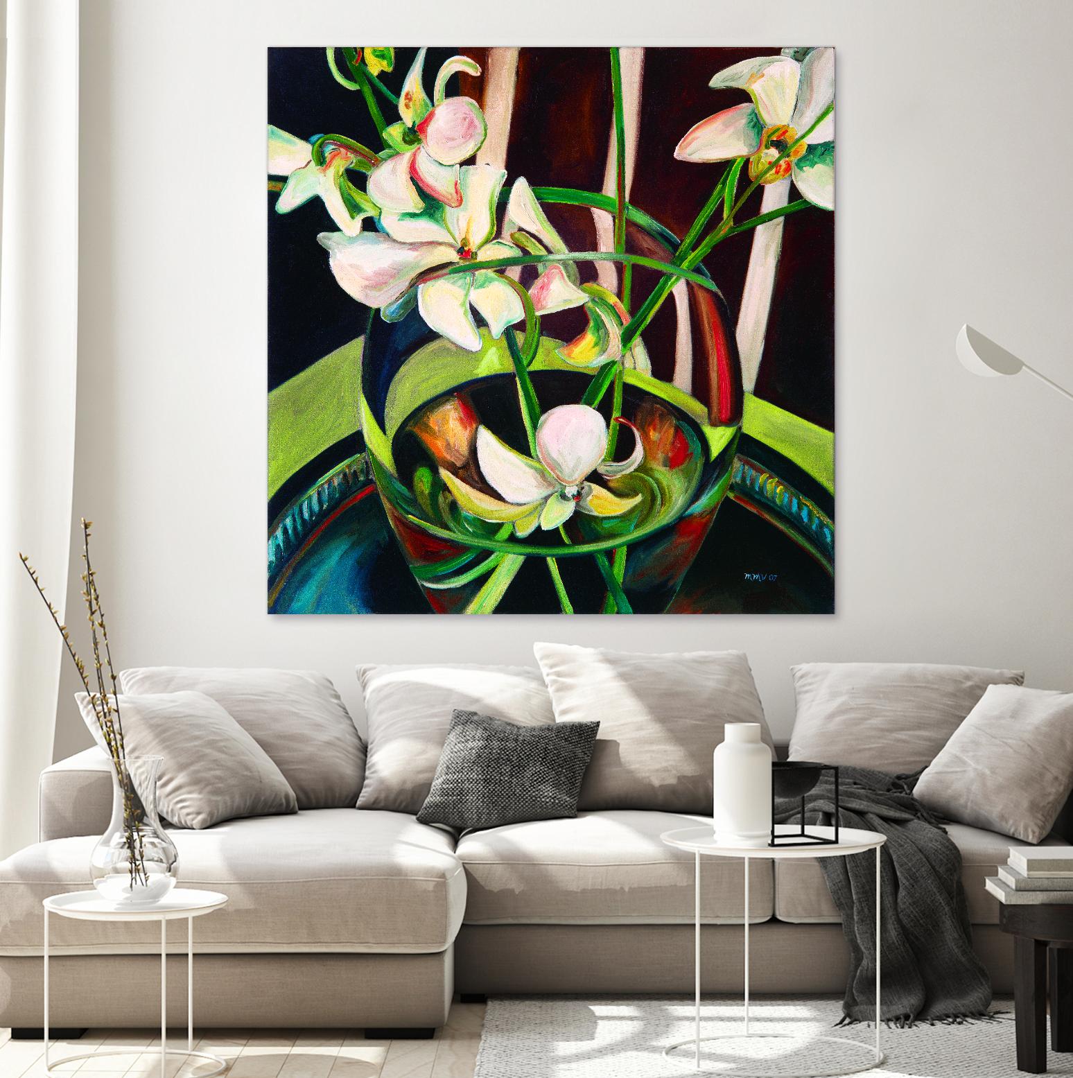 Unfolding by Mary McLorn Valle on GIANT ART - green floral