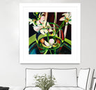 Unfolding by Mary McLorn Valle on GIANT ART - green floral