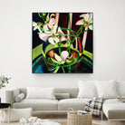 Unfolding by Mary McLorn Valle on GIANT ART - green floral