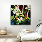 Unfolding by Mary McLorn Valle on GIANT ART - green floral