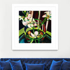 Unfolding by Mary McLorn Valle on GIANT ART - green floral