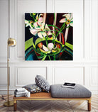 Unfolding by Mary McLorn Valle on GIANT ART - green floral