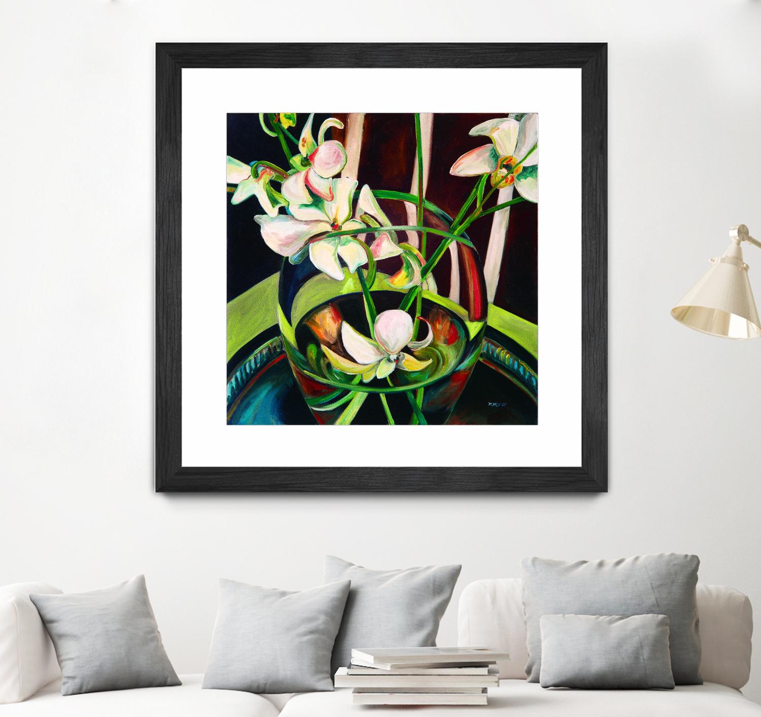 Unfolding by Mary McLorn Valle on GIANT ART - green floral