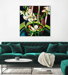 Unfolding by Mary McLorn Valle on GIANT ART - green floral