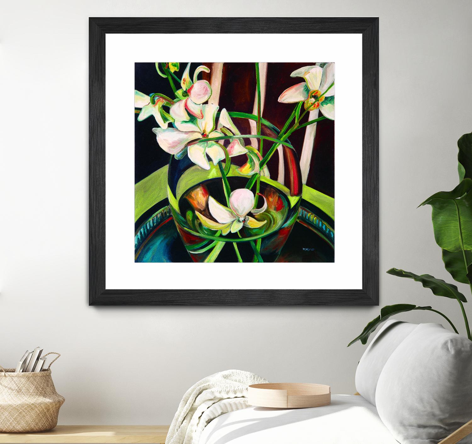 Unfolding by Mary McLorn Valle on GIANT ART - green floral