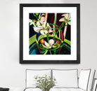 Unfolding by Mary McLorn Valle on GIANT ART - green floral