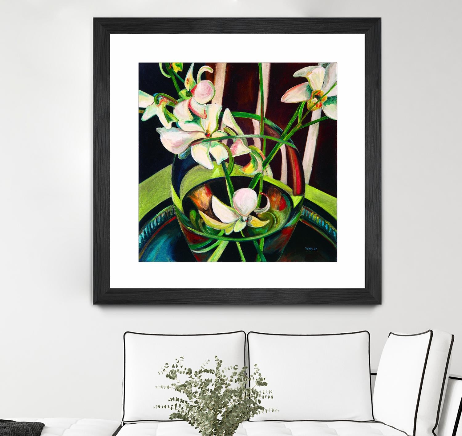 Unfolding by Mary McLorn Valle on GIANT ART - green floral