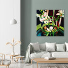 Unfolding by Mary McLorn Valle on GIANT ART - green floral