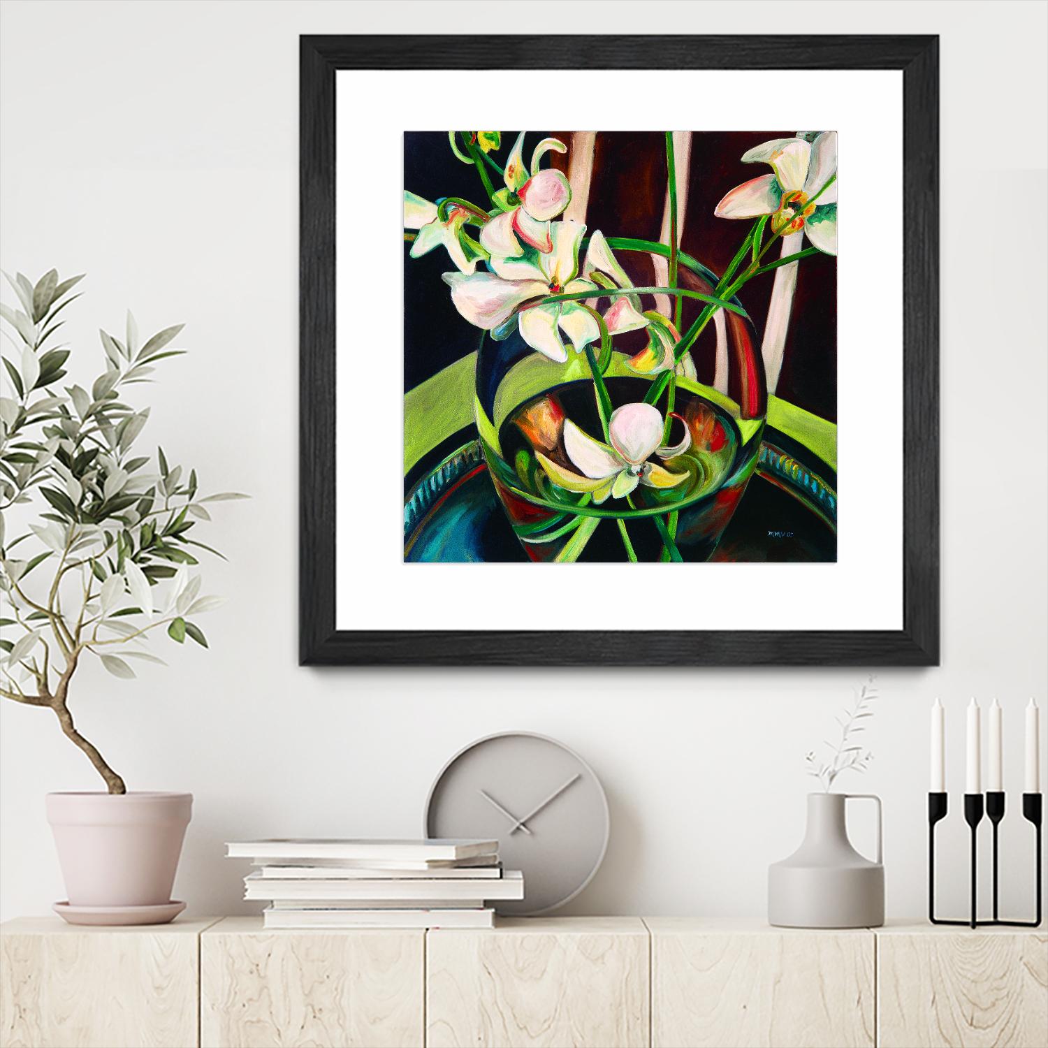 Unfolding by Mary McLorn Valle on GIANT ART - green floral