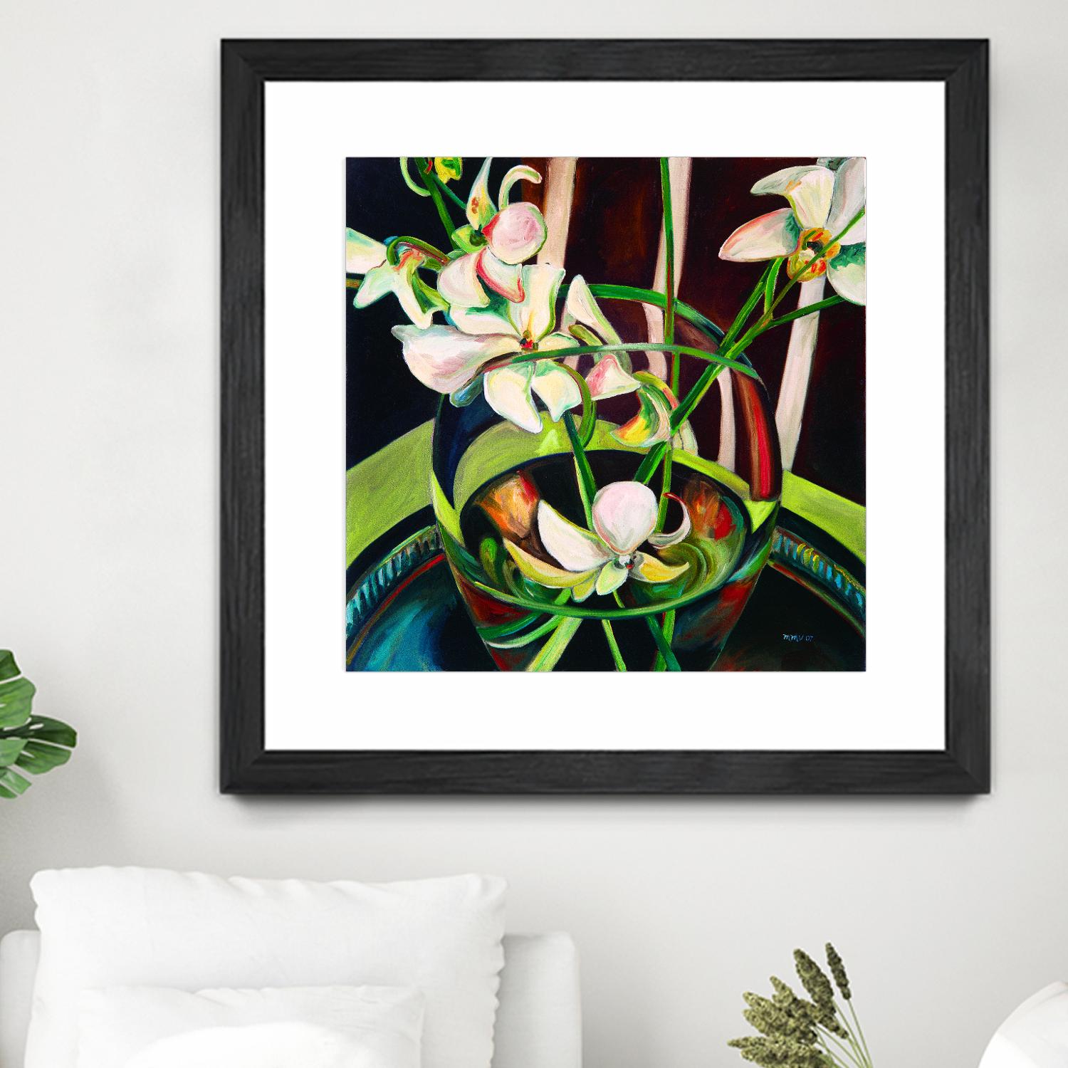 Unfolding by Mary McLorn Valle on GIANT ART - green floral