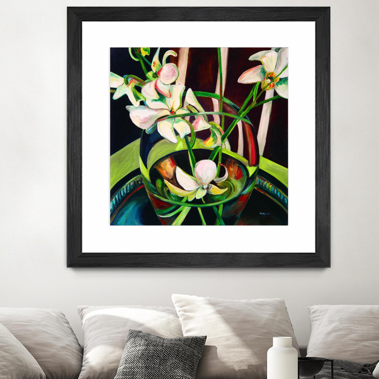 Unfolding by Mary McLorn Valle on GIANT ART - green floral