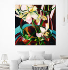 Deeper by Mary McLorn Valle on GIANT ART - blue floral