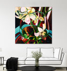 Deeper by Mary McLorn Valle on GIANT ART - blue floral