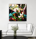 Deeper by Mary McLorn Valle on GIANT ART - blue floral