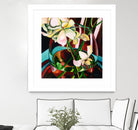 Deeper by Mary McLorn Valle on GIANT ART - blue floral