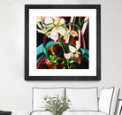 Deeper by Mary McLorn Valle on GIANT ART - blue floral