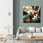 Deeper by Mary McLorn Valle on GIANT ART - blue floral