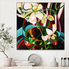 Deeper by Mary McLorn Valle on GIANT ART - blue floral