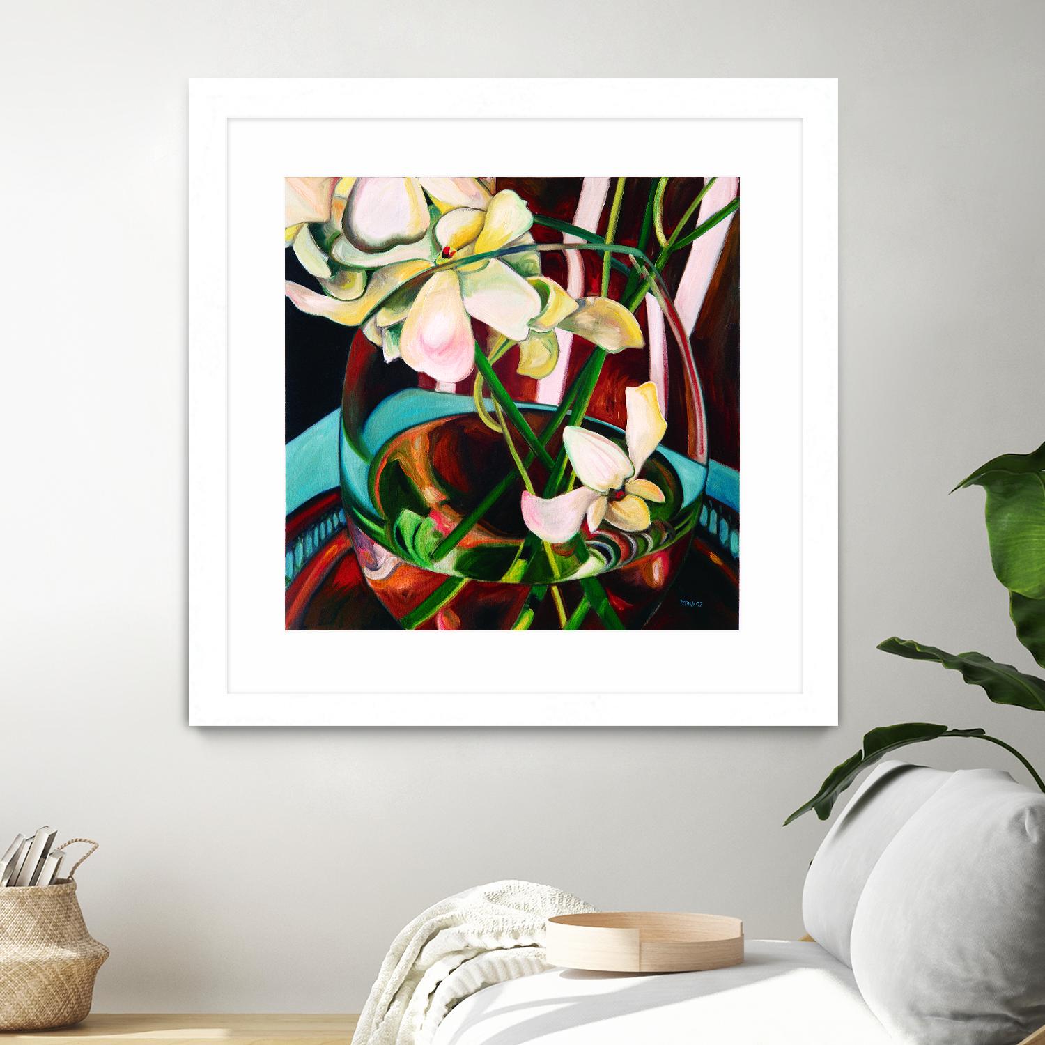 Deeper by Mary McLorn Valle on GIANT ART - blue floral