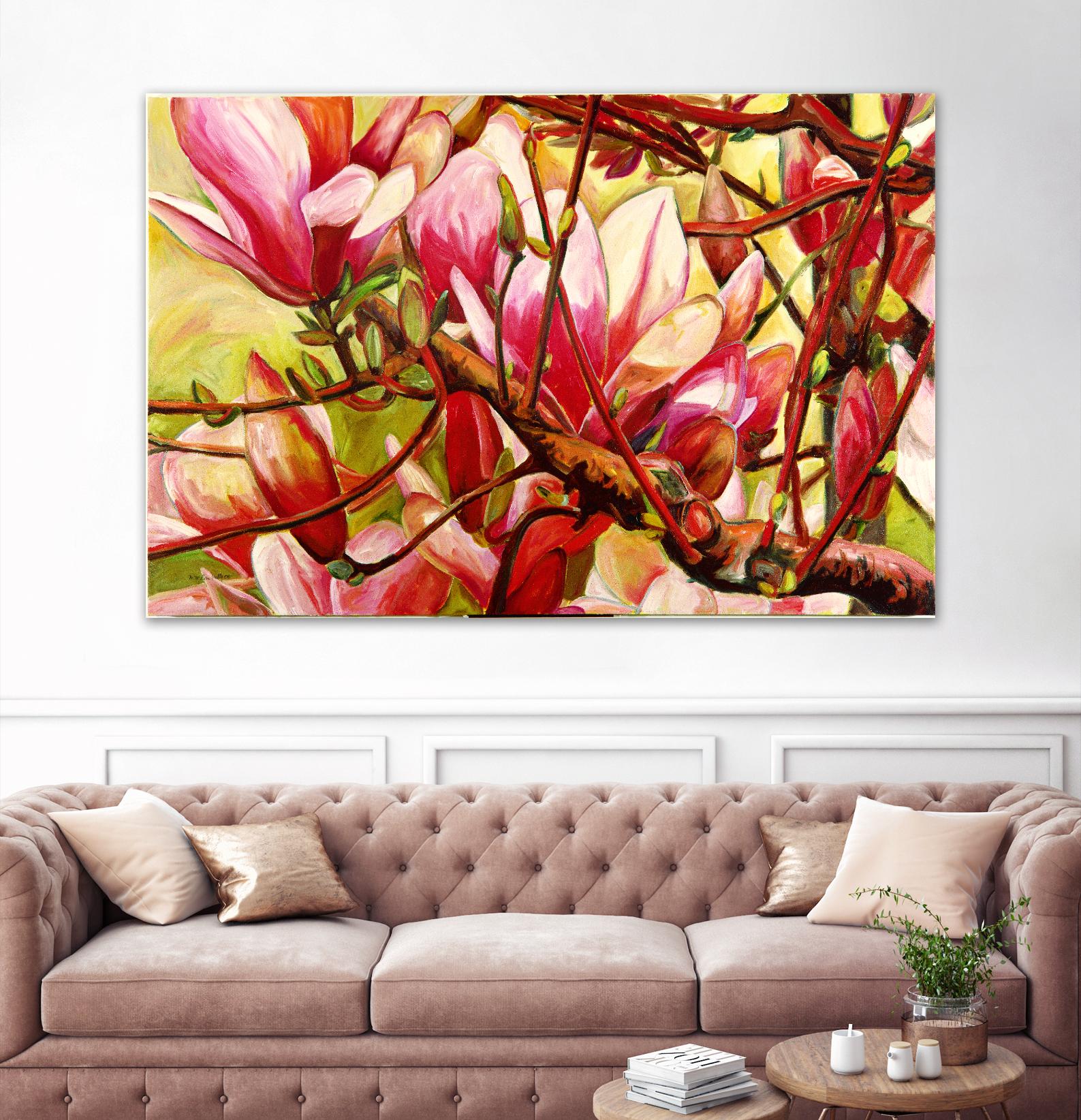 Connection by Mary McLorn Valle on GIANT ART - green floral