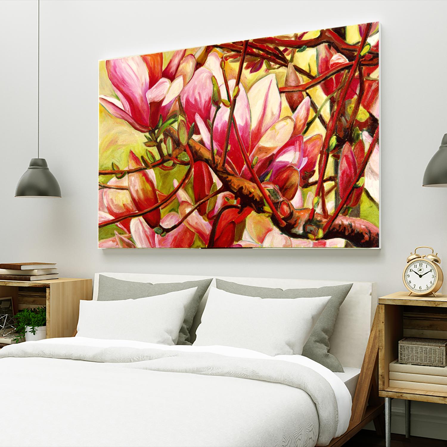 Connection by Mary McLorn Valle on GIANT ART - green floral