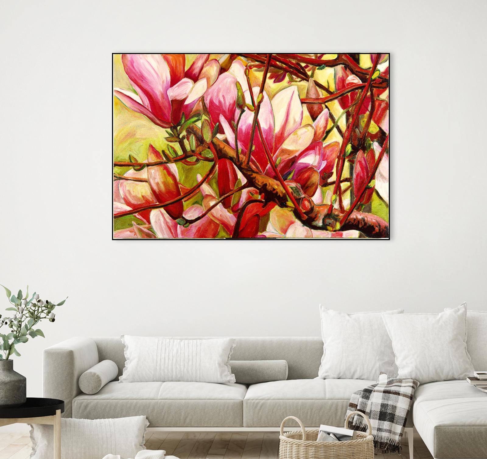 Connection by Mary McLorn Valle on GIANT ART - green floral