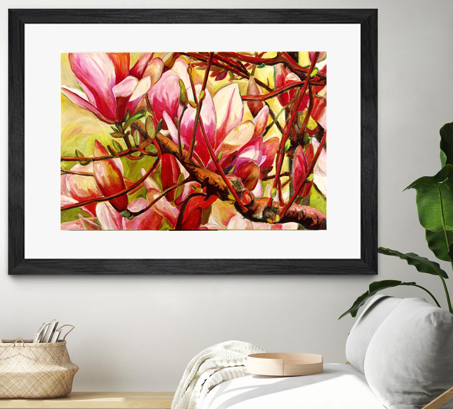 Connection by Mary McLorn Valle on GIANT ART - green floral