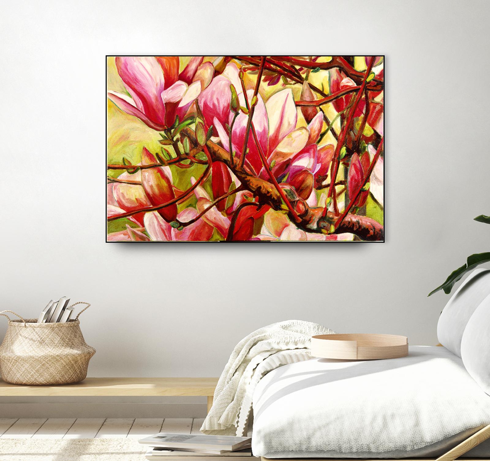 Connection by Mary McLorn Valle on GIANT ART - green floral