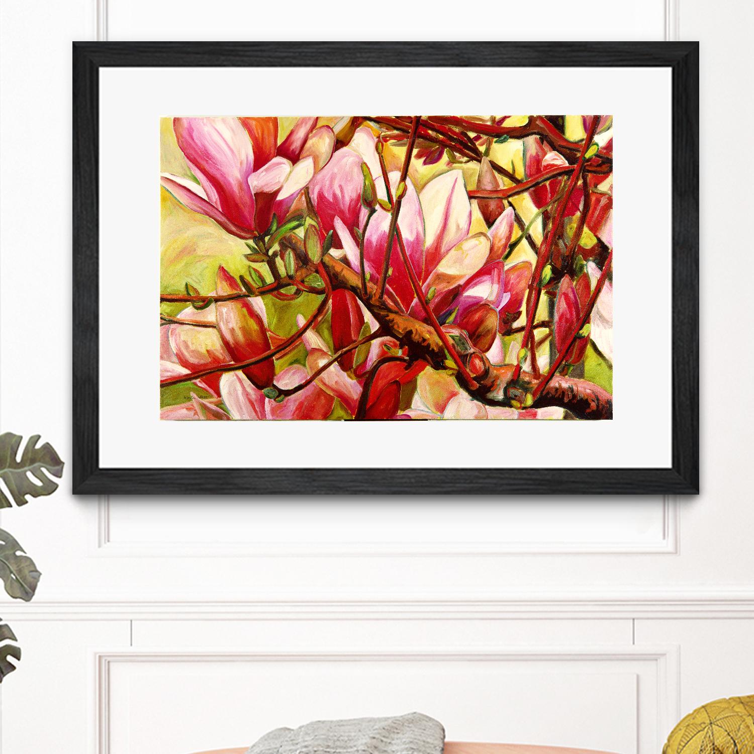 Connection by Mary McLorn Valle on GIANT ART - green floral