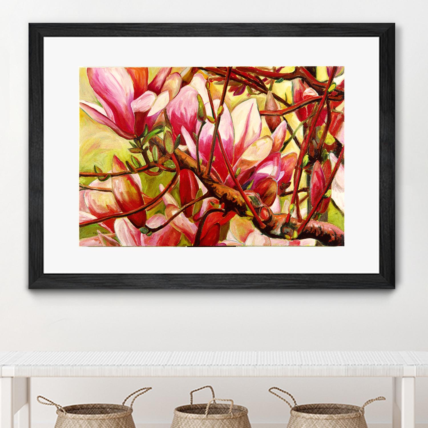 Connection by Mary McLorn Valle on GIANT ART - green floral