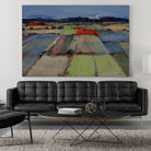 Pastel Field IV by Jacques Clement on GIANT ART - blue landscape